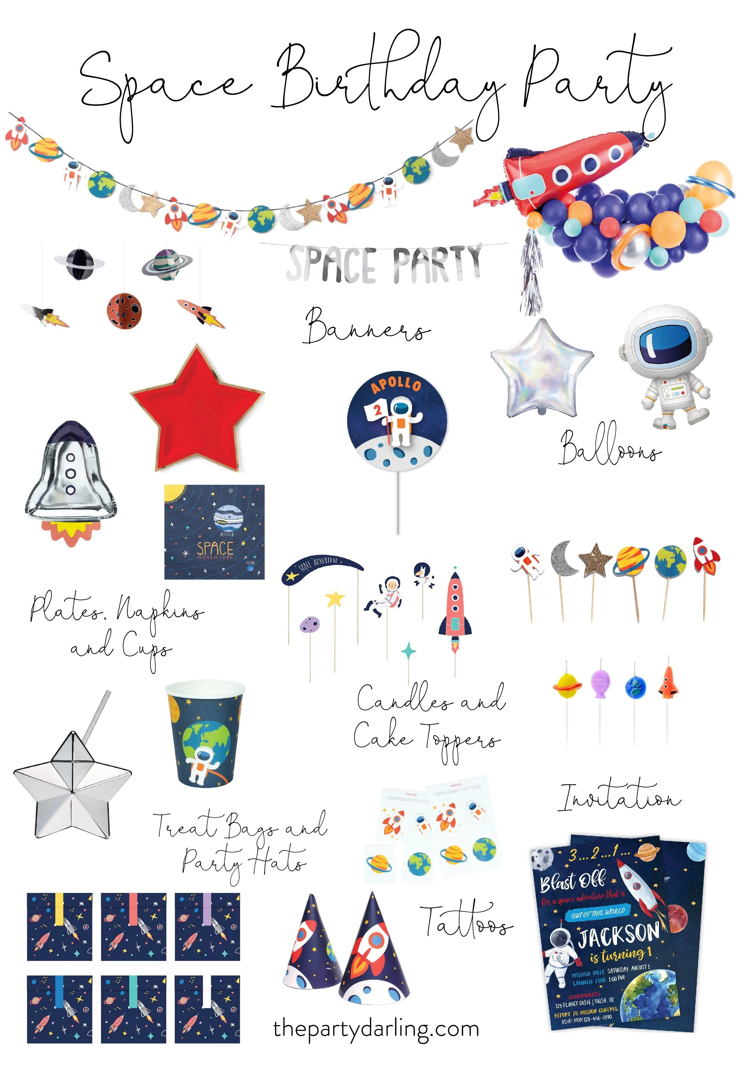 Space Adventure Lunch Napkins 20ct