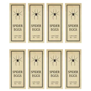 Spider Eggs Test Tube Labels