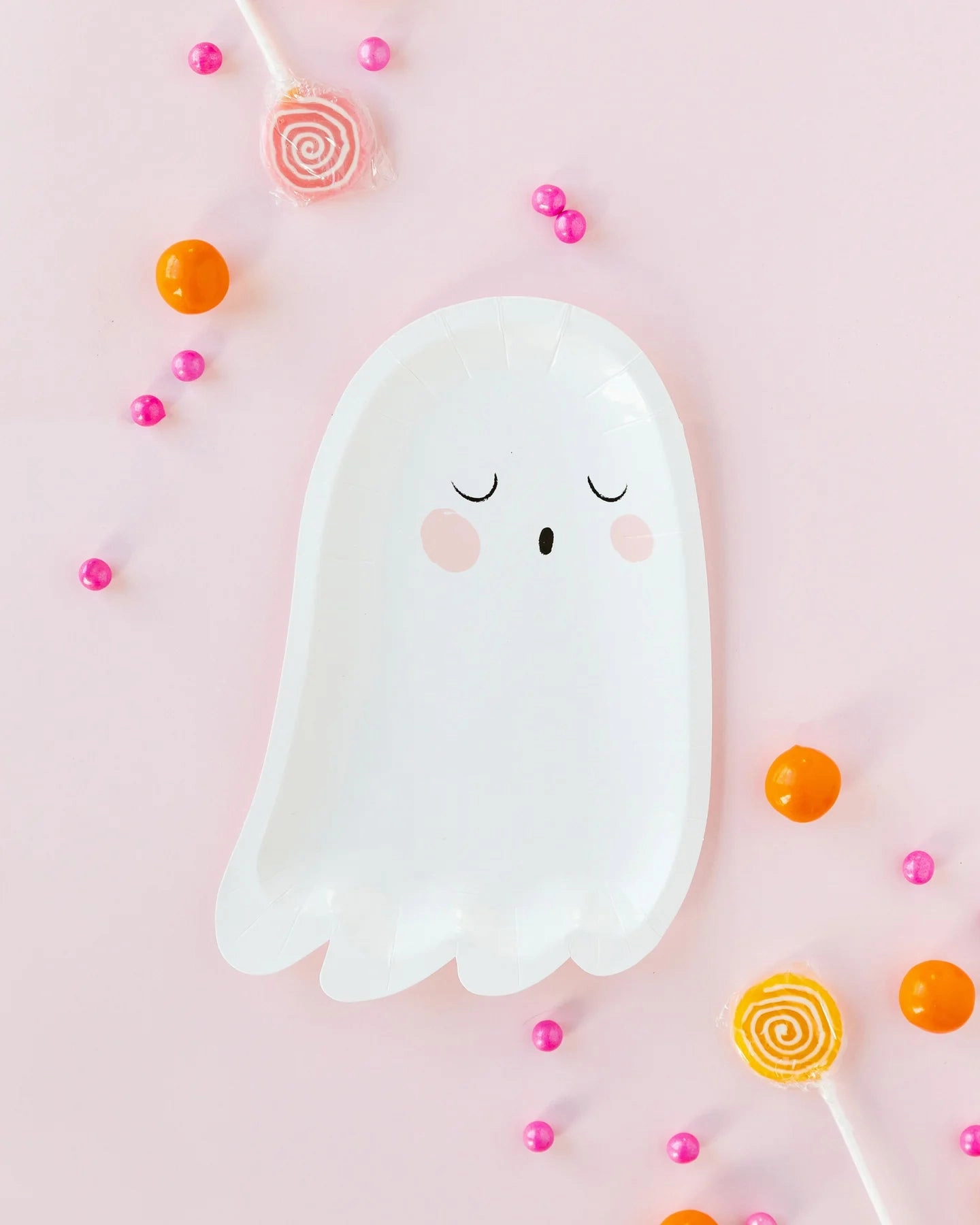 Spooky Cute Halloween Ghost Dessert Plates 8ct