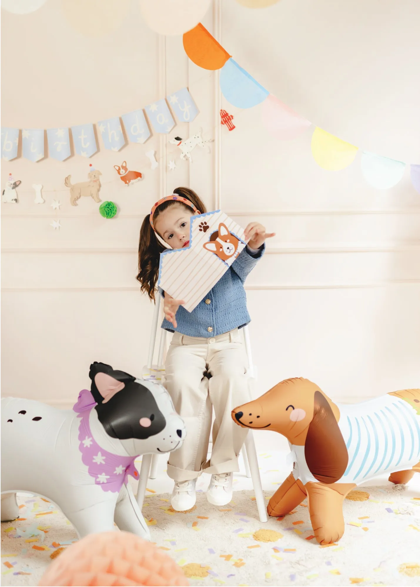 Standing Dachshund Dog Balloon 35in