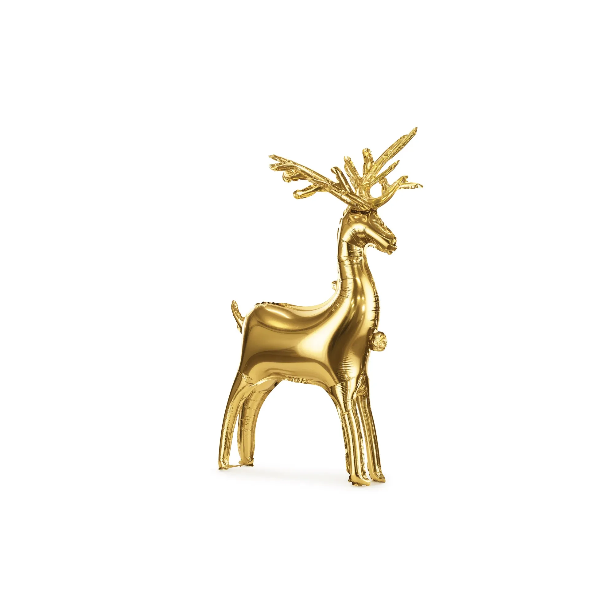 Standing Gold Reindeer Foil Balloon
