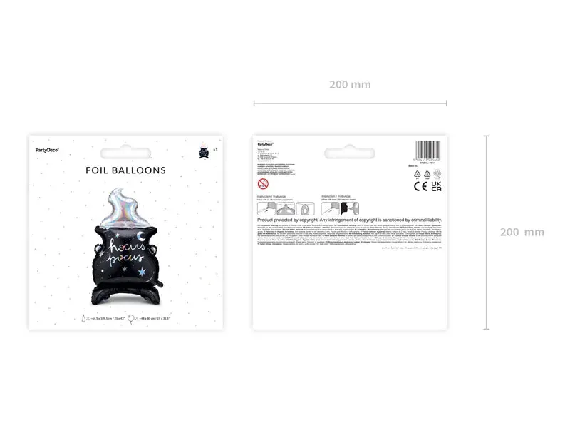 Standing Hocus Pocus Cauldron Balloon 31.5in