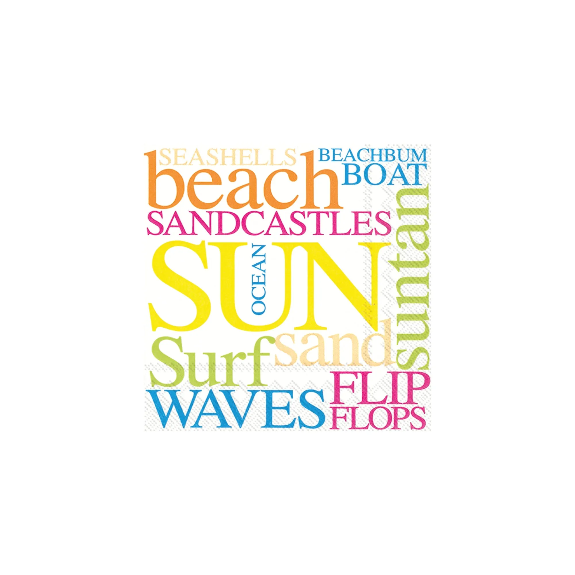 Summer Beach Dessert Napkins 20ct