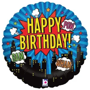 Superhero Happy Birthday Balloon 18