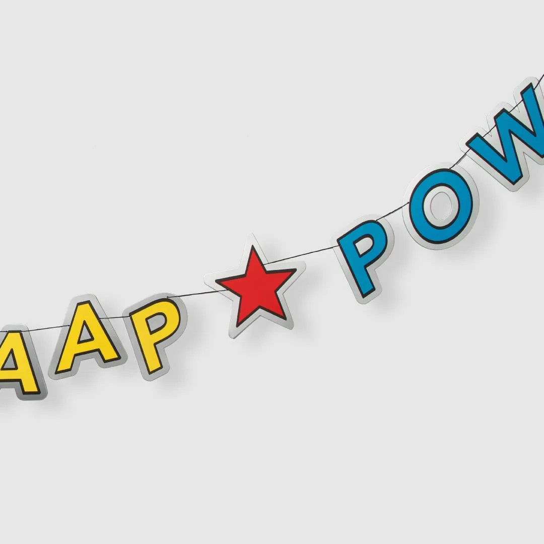 Superhero Party Banner 7ft