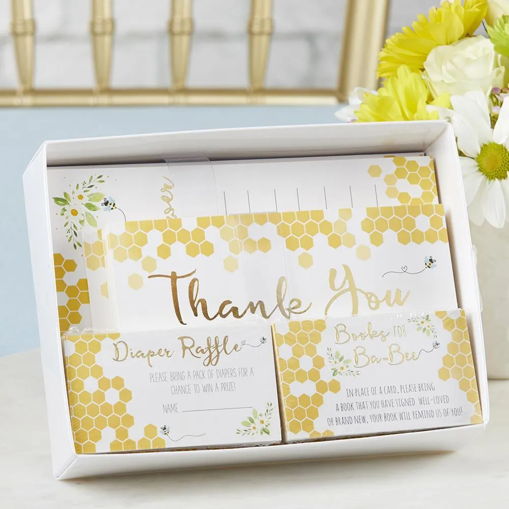 Sweet as Can Bee Invitations & Thank You Card Set 25ct