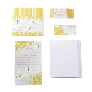 Sweet as Can Bee Invitations & Thank You Card Set 25ct