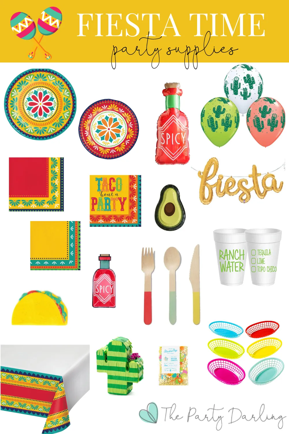Taco Dessert Napkins 25ct