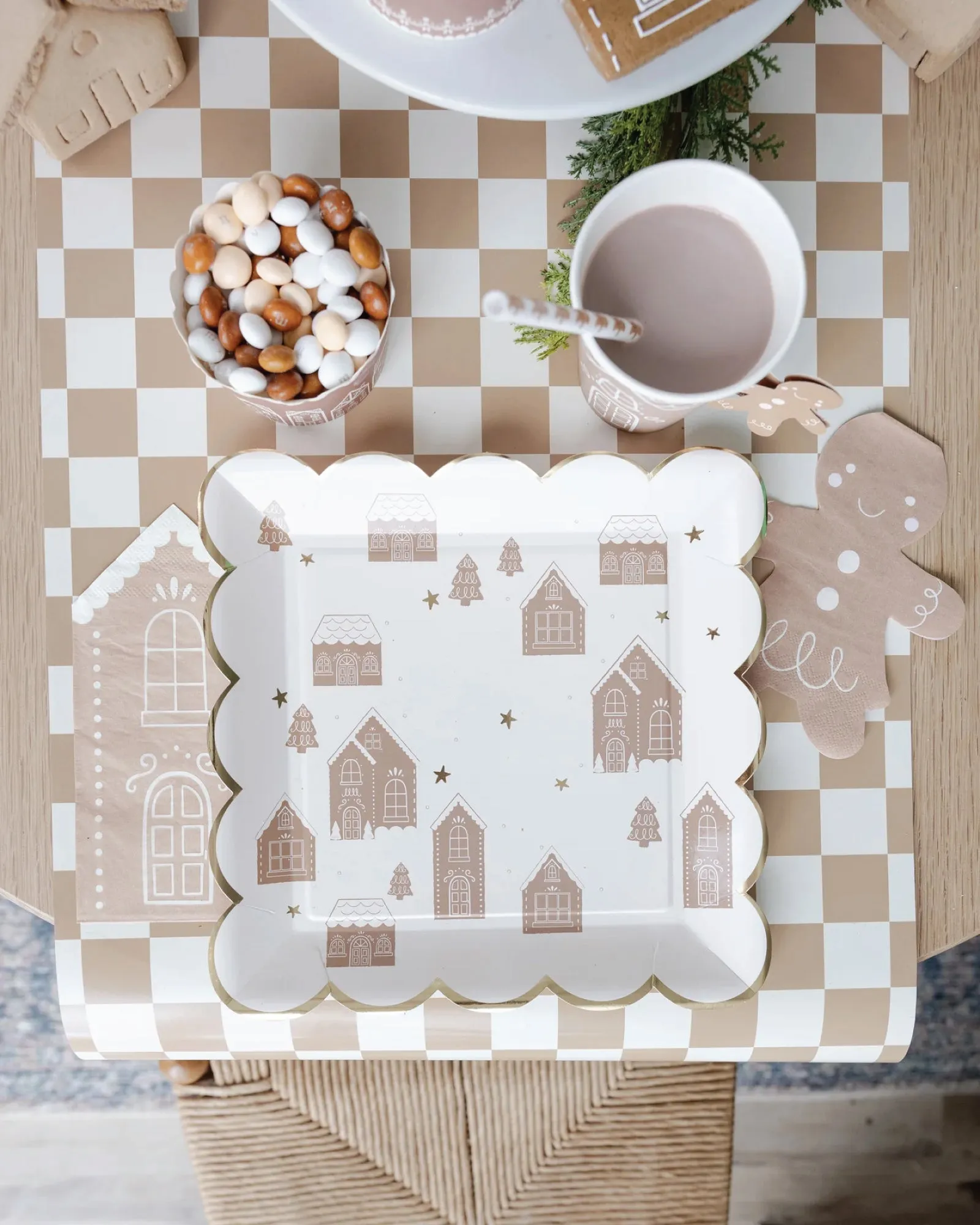 Tall Gingerbread House Paper Guest Napkins 24ct
