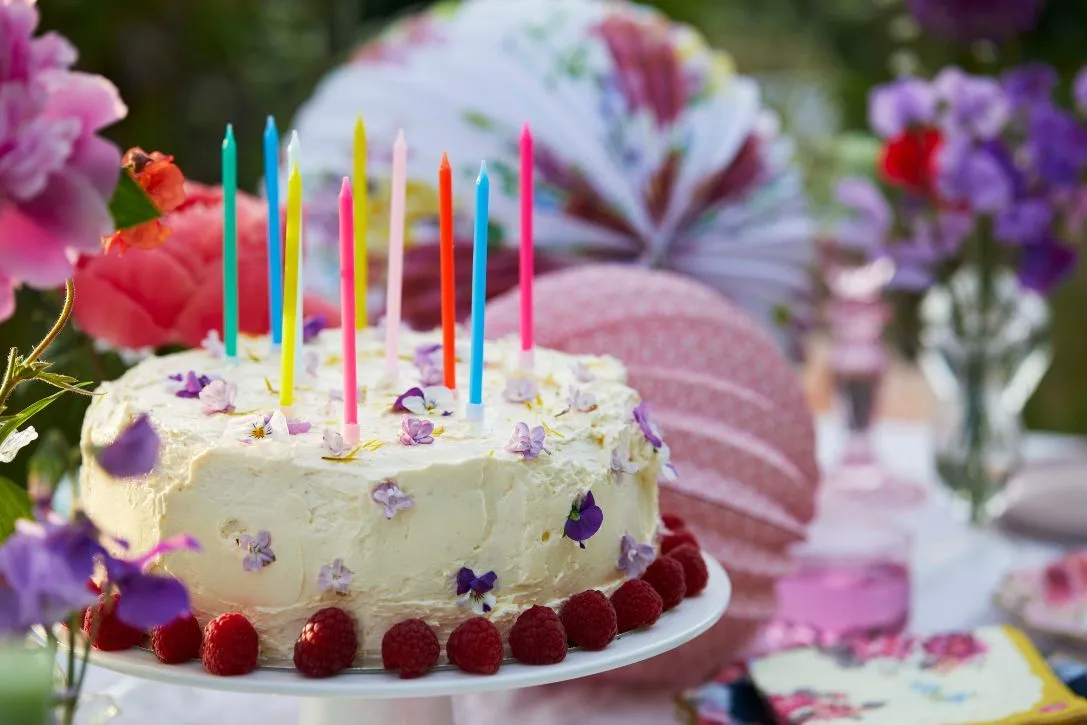 Tall Rainbow Birthday Candles