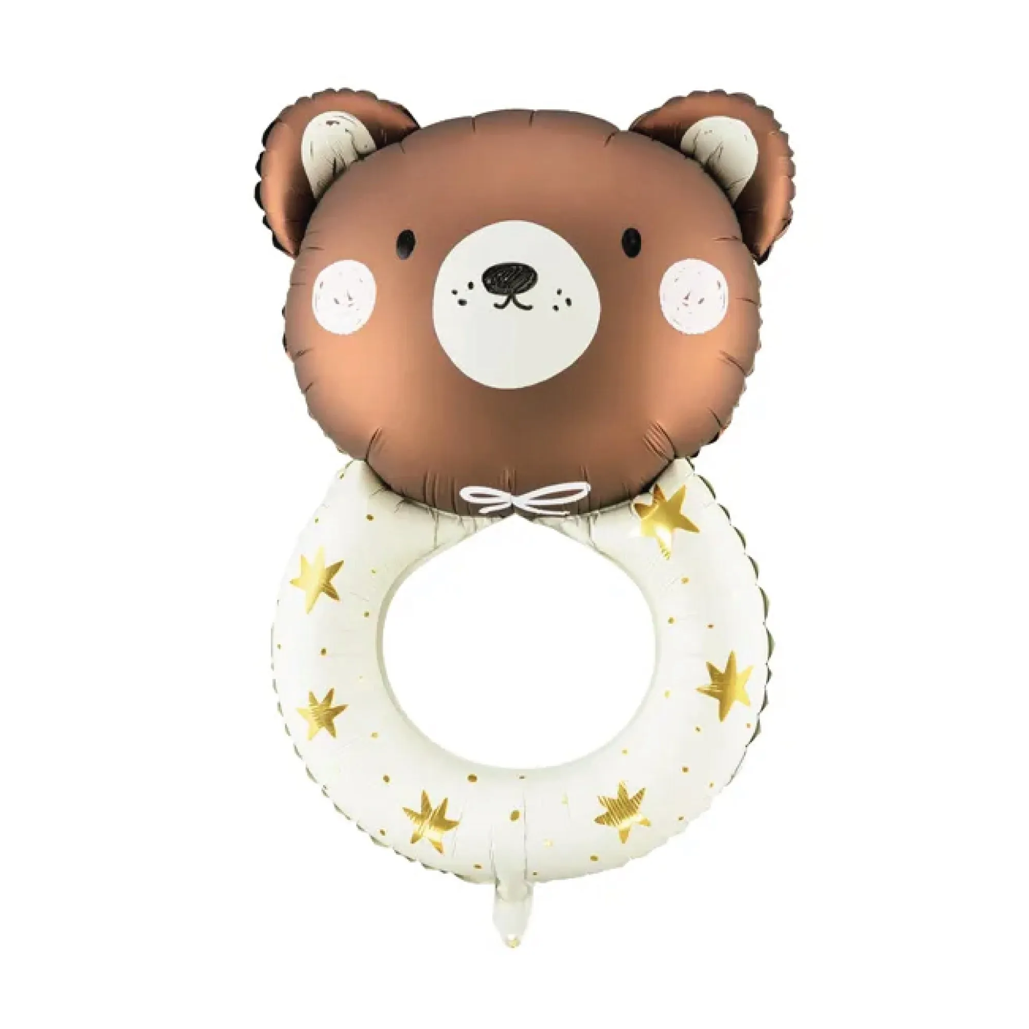 Teddy Bear Rattle Balloon 26in