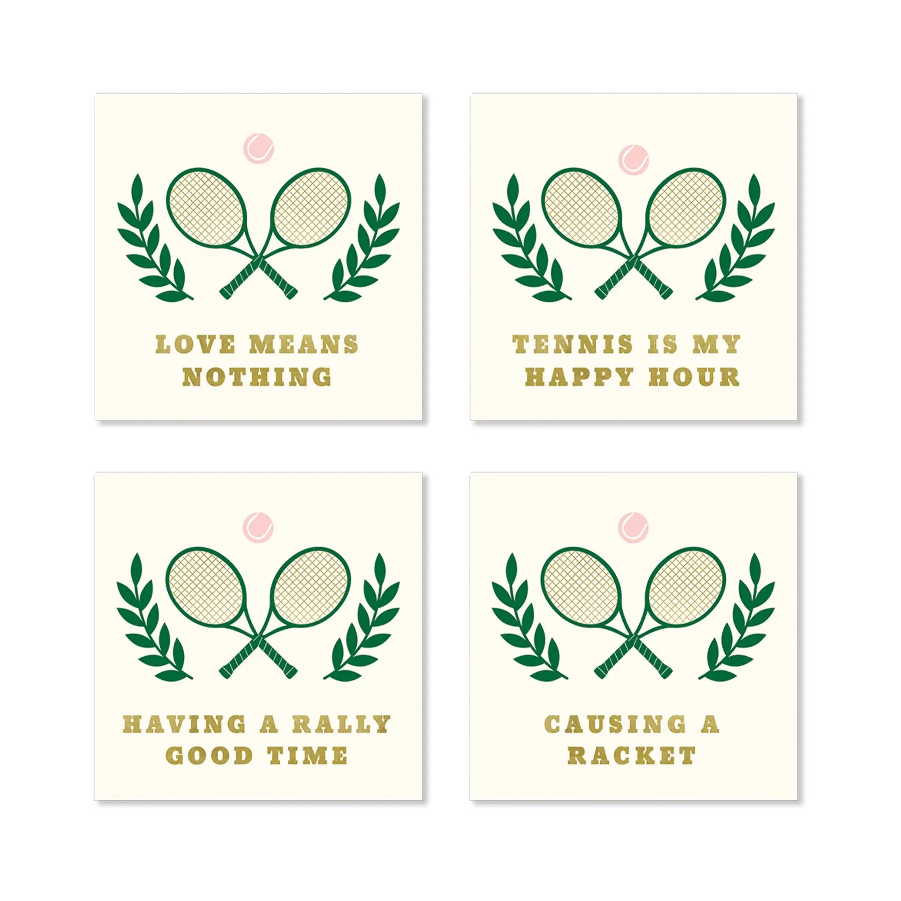 Tennis Sayings Dessert Napkin Set 16ct