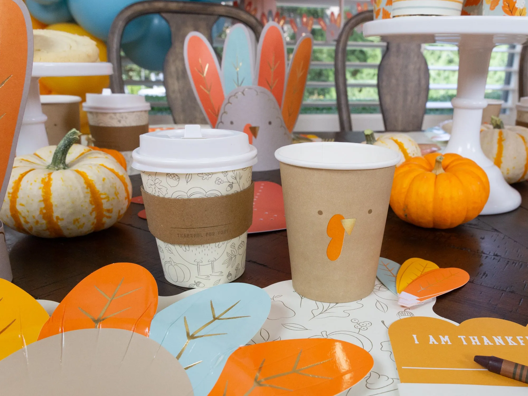 Thankful For You Mini Coffee Cups & Lids 8ct