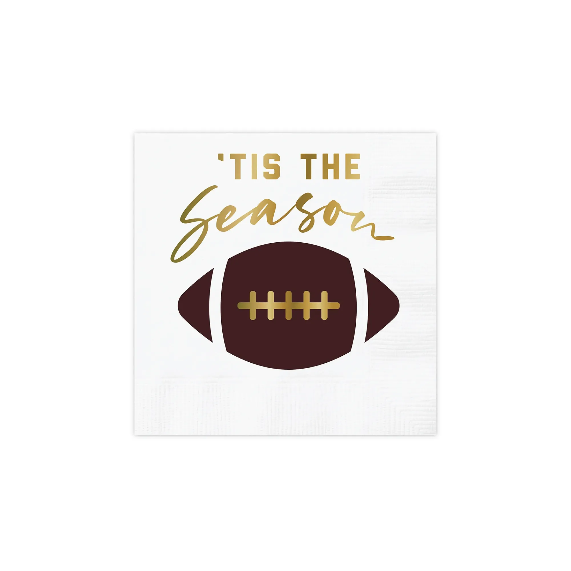 'Tis the Season Football Dessert Napkins 20ct