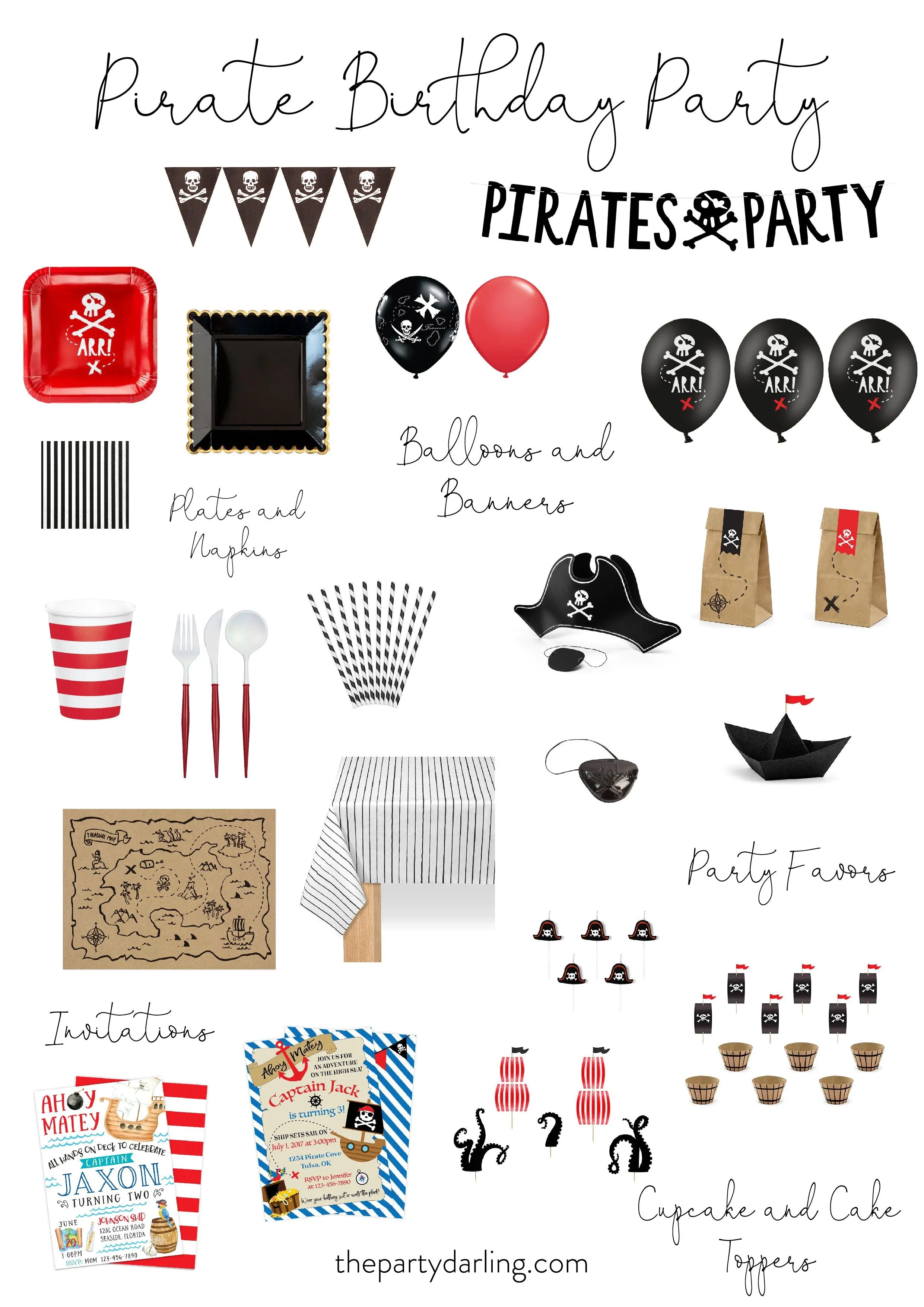 Treasure Island Pirate Chest Favor Boxes