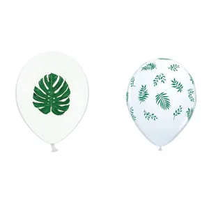 Tropical Leaf Latex Balloon Bouquet 6ct