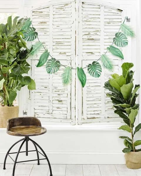 Tropical Palm Leaf Garland 5ft