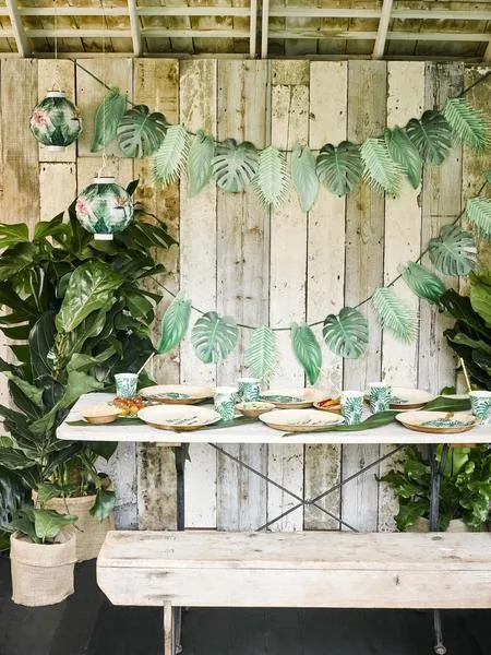 Tropical Palm Leaf Garland 5ft