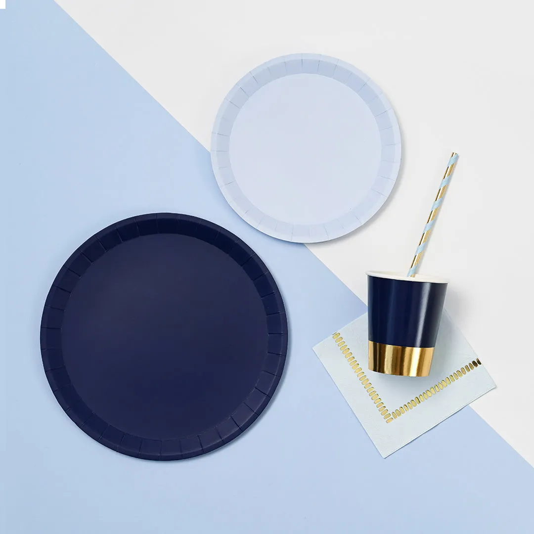 True Navy Blue Paper Dessert Plates 10ct