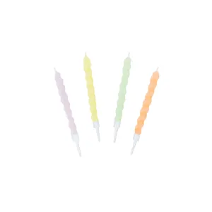 Twirl Pastel Birthday Candles 8ct