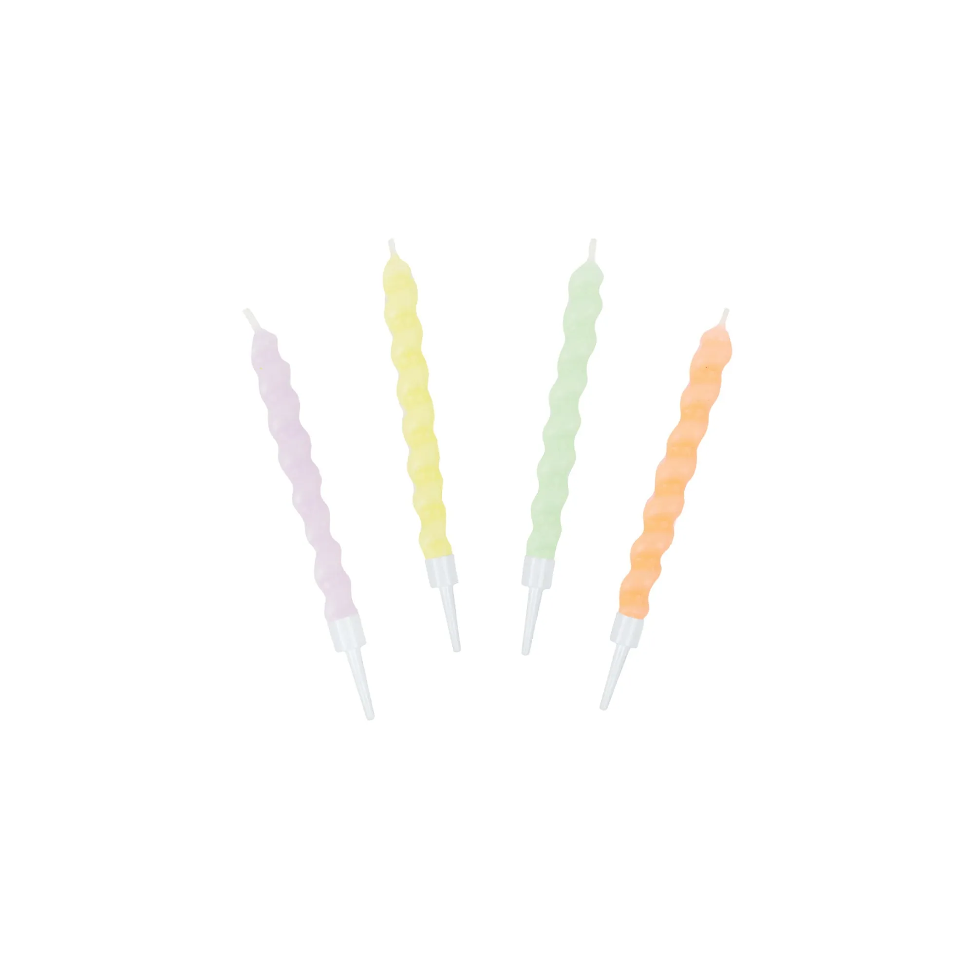 Twirl Pastel Birthday Candles 8ct