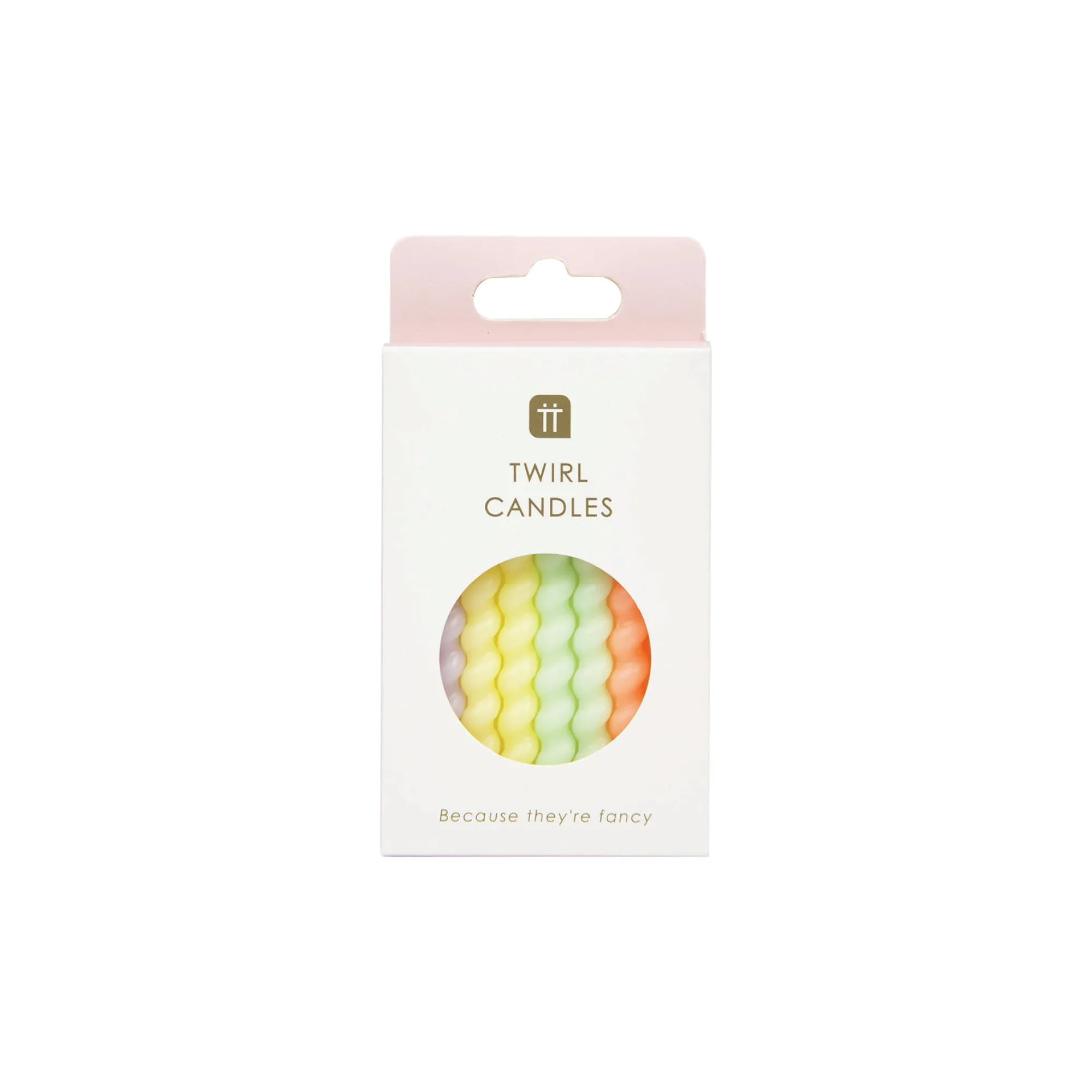 Twirl Pastel Birthday Candles 8ct