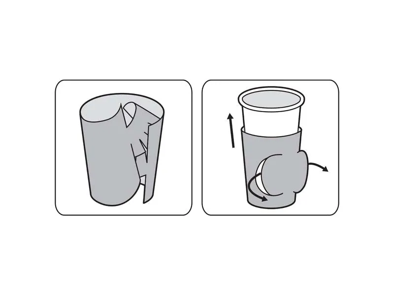 Vintage Airplane Paper Cup Sleeves 6ct