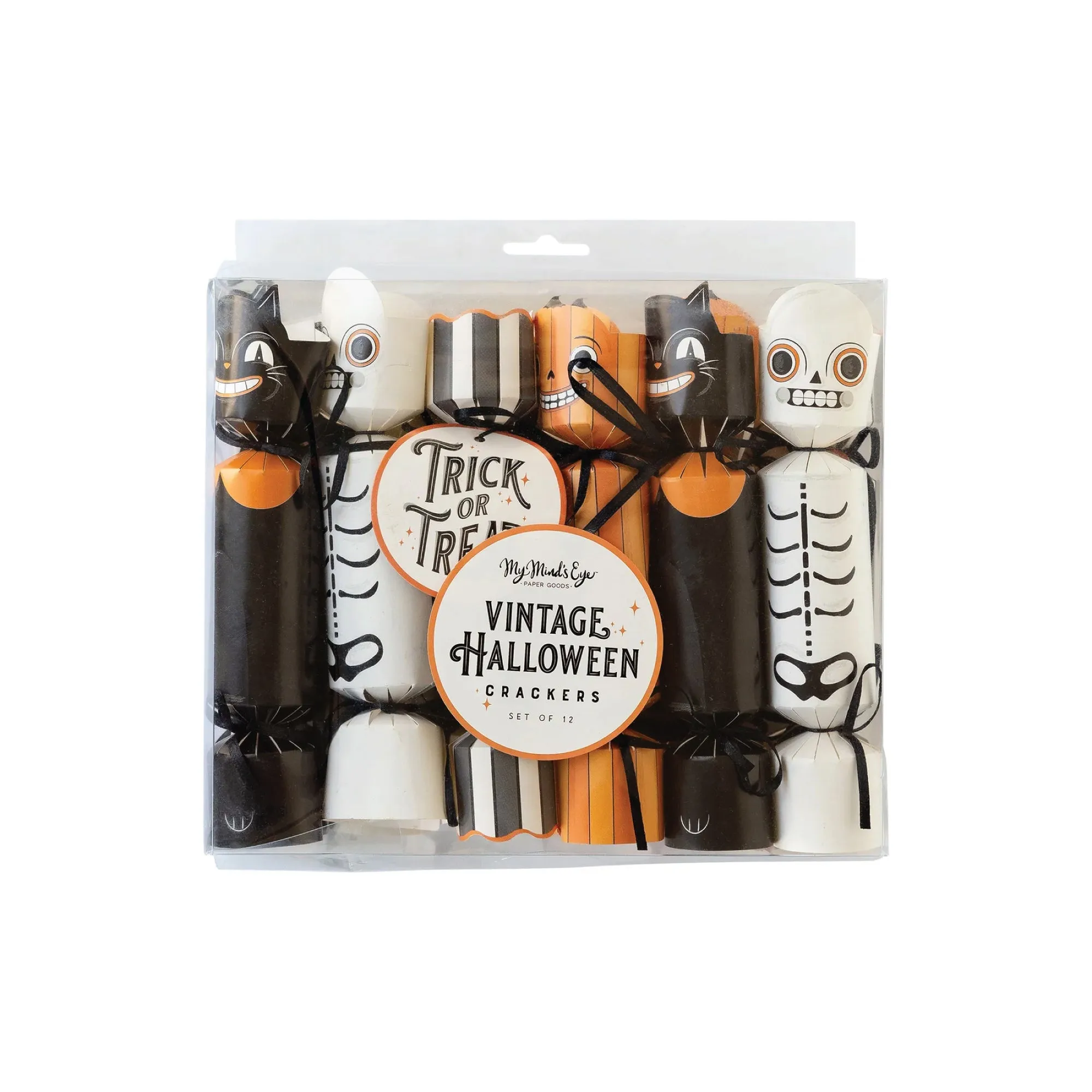 Vintage Halloween Character Party Crackers 12ct