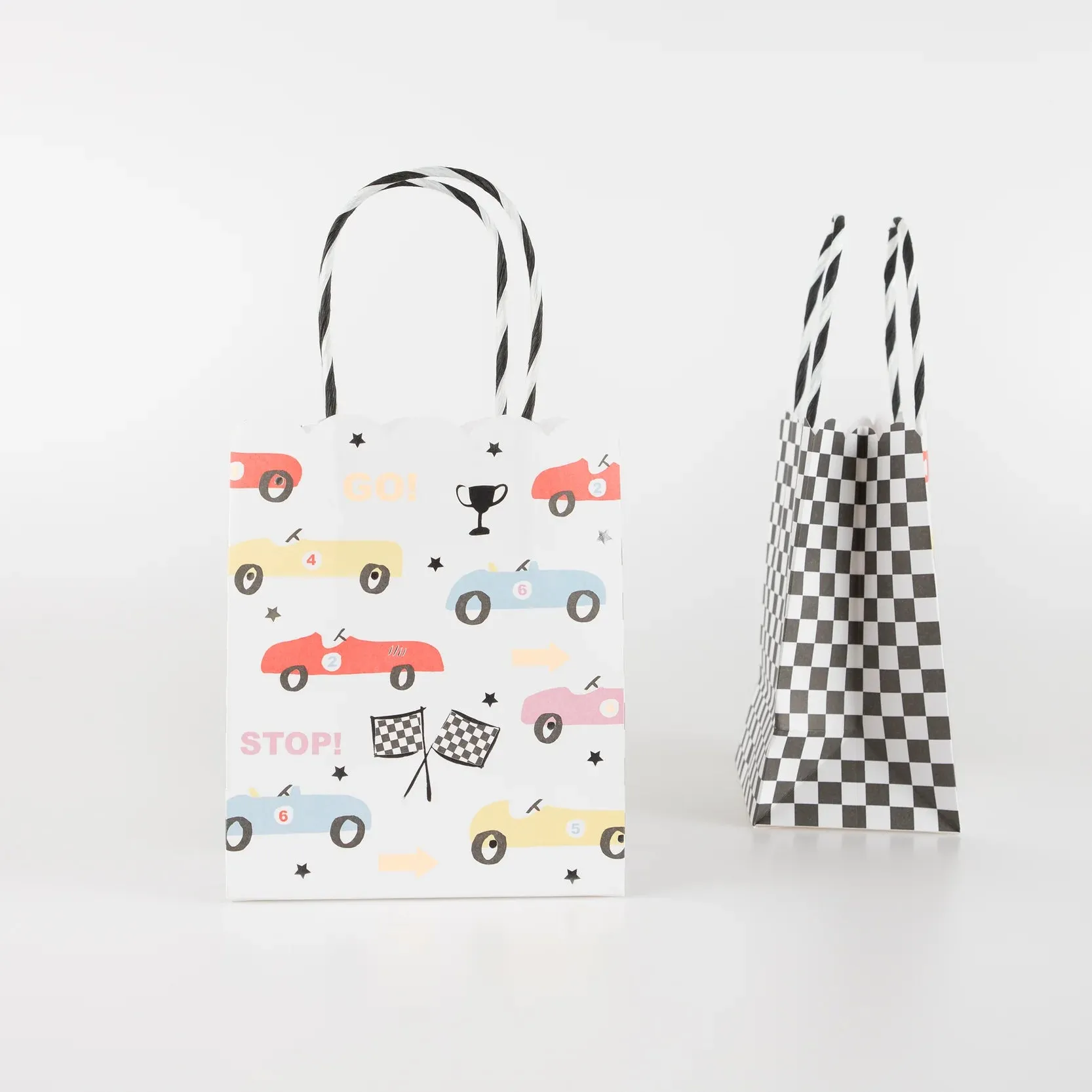 Vintage Race Car Favor Bags 8ct