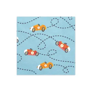 Vintage Race Car Lunch Napkins 12ct