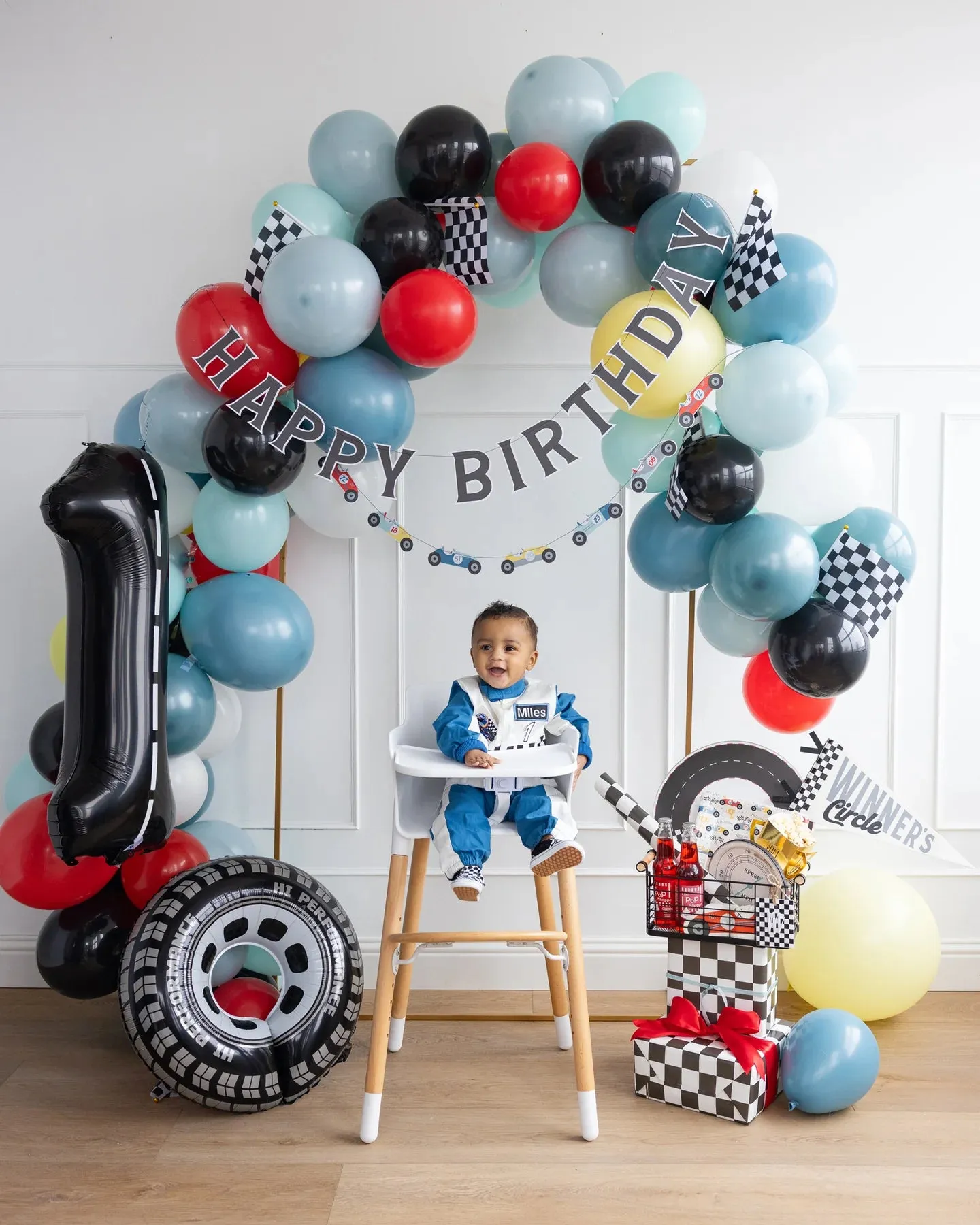 Vintage Racing Cars Birthday Banner Set 2ct