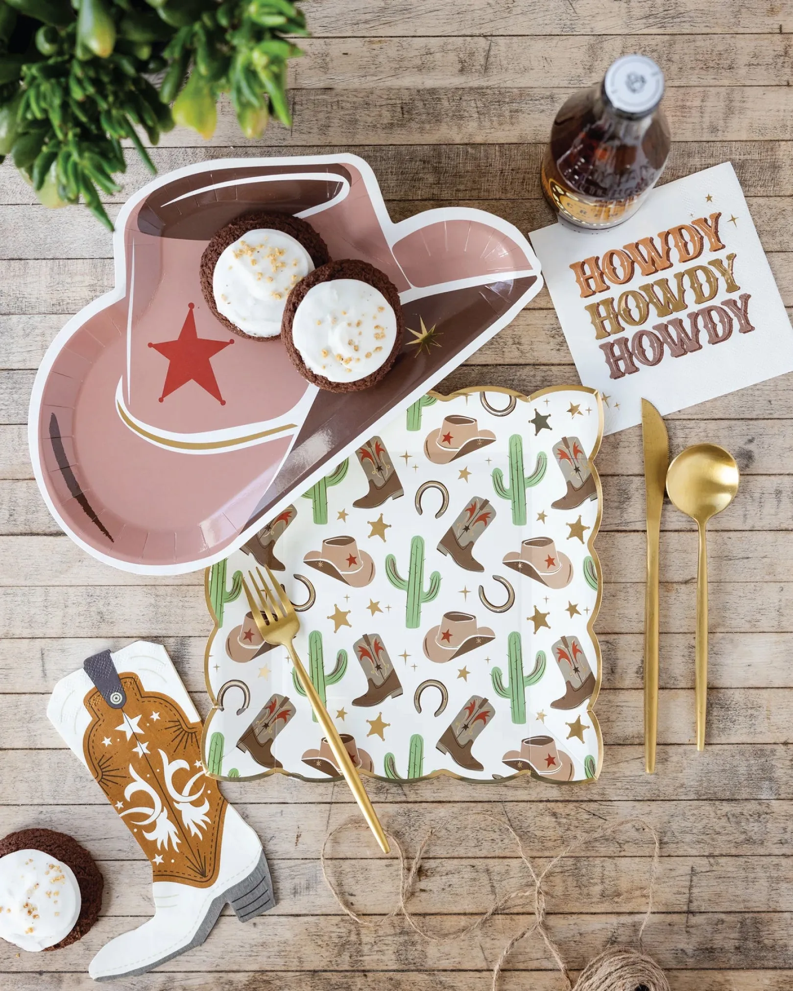 Western Cowboy Lunch Plates 8ct