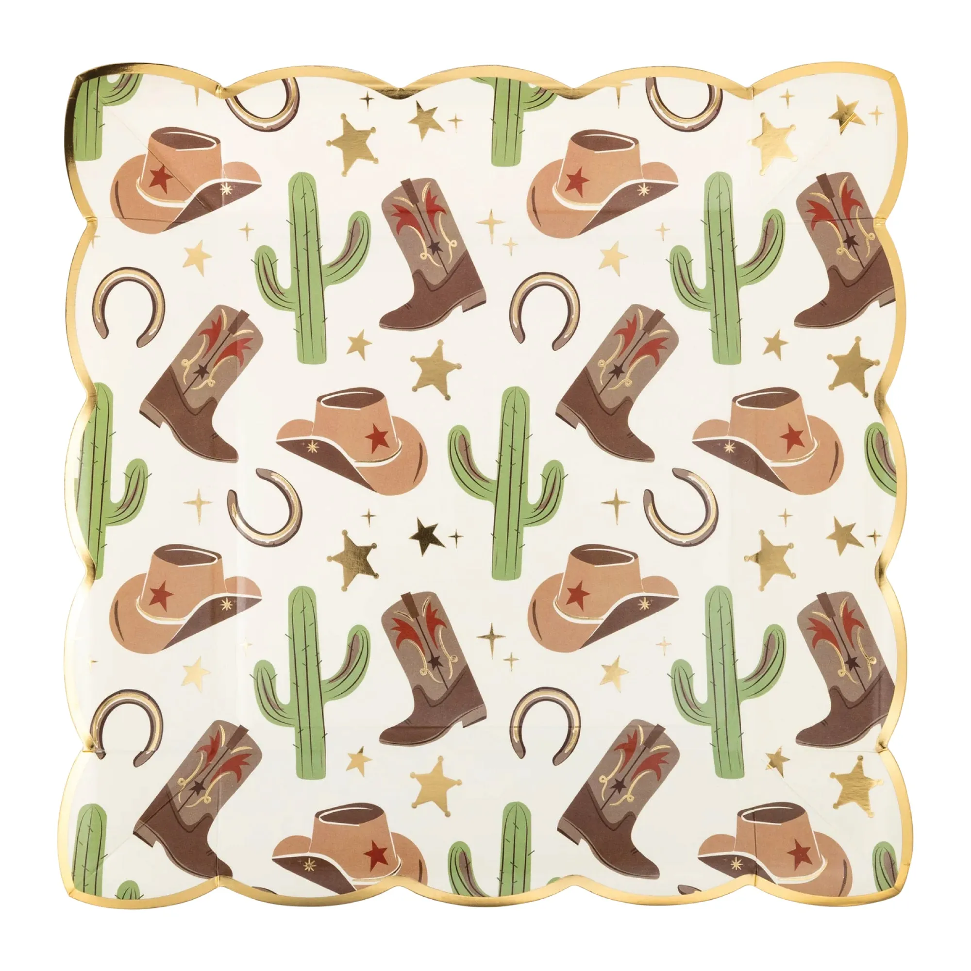 Western Cowboy Lunch Plates 8ct