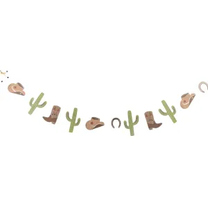 Western Cowboy Party Garland 5ft