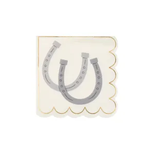 Western Horseshoe Dessert Napkins 18ct