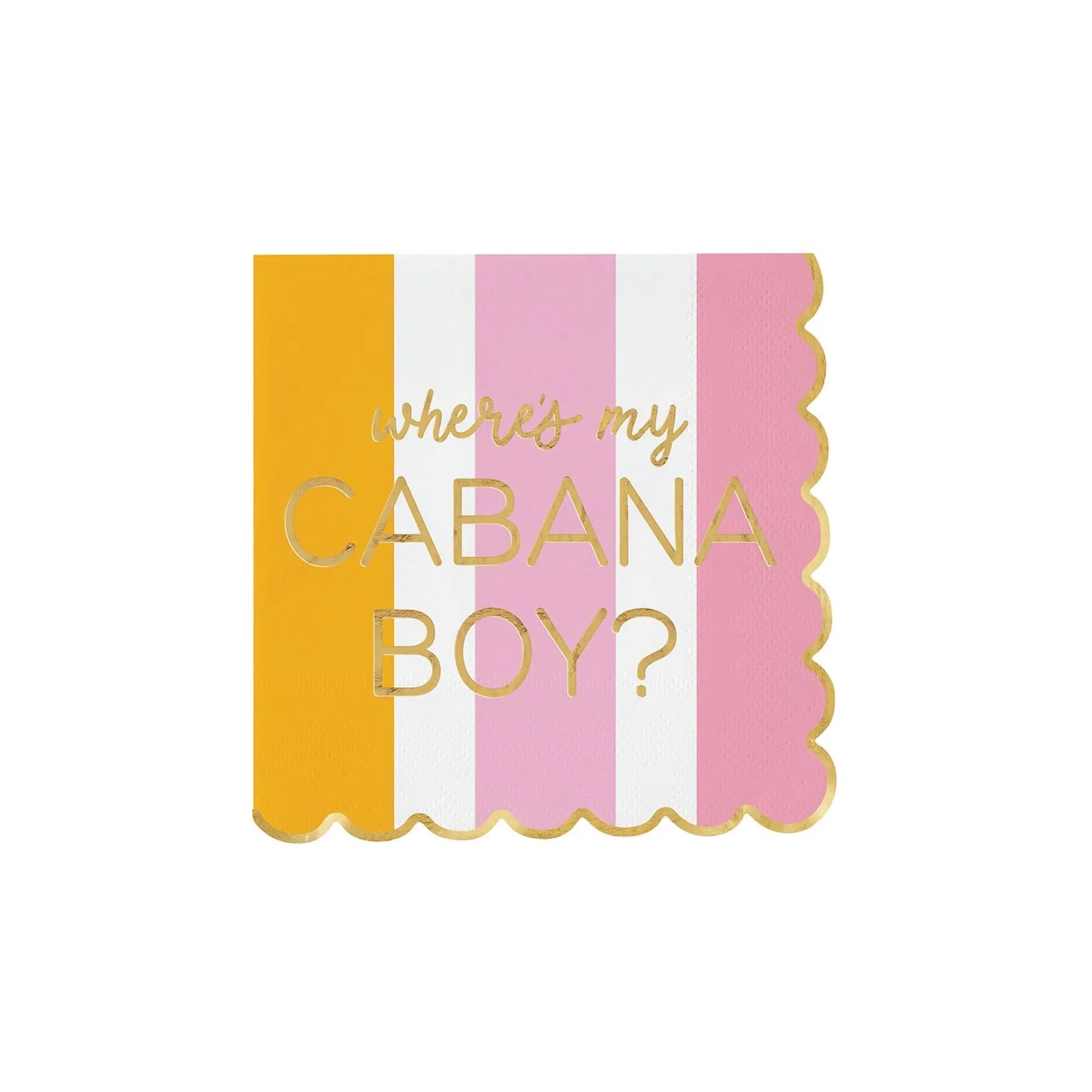 Where's My Cabana Boy? Dessert Napkins 20ct