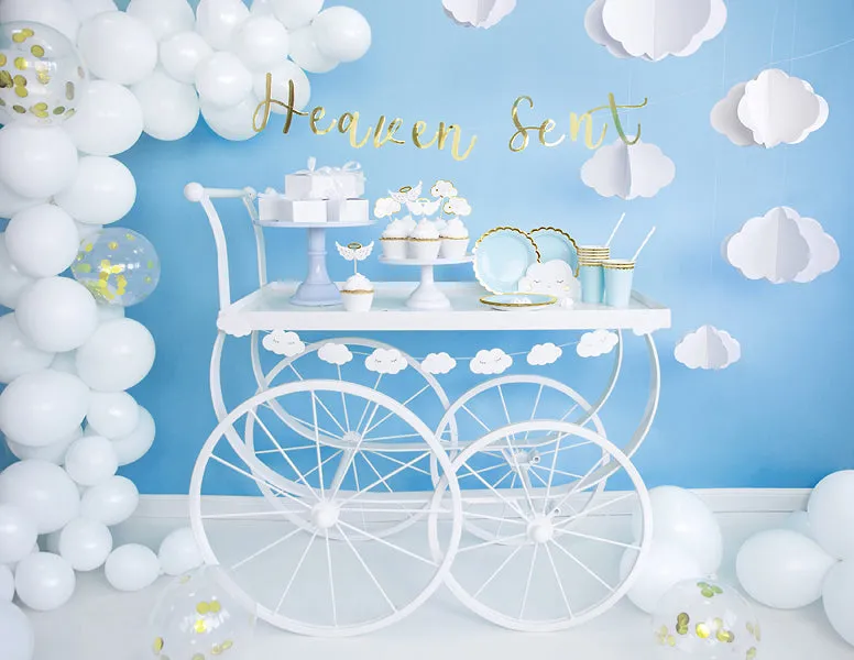 White Cloud Hanging Decorations 3ct