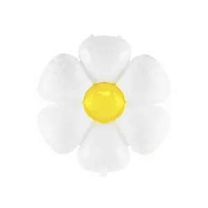 White Daisy Flower Foil Balloon 28in