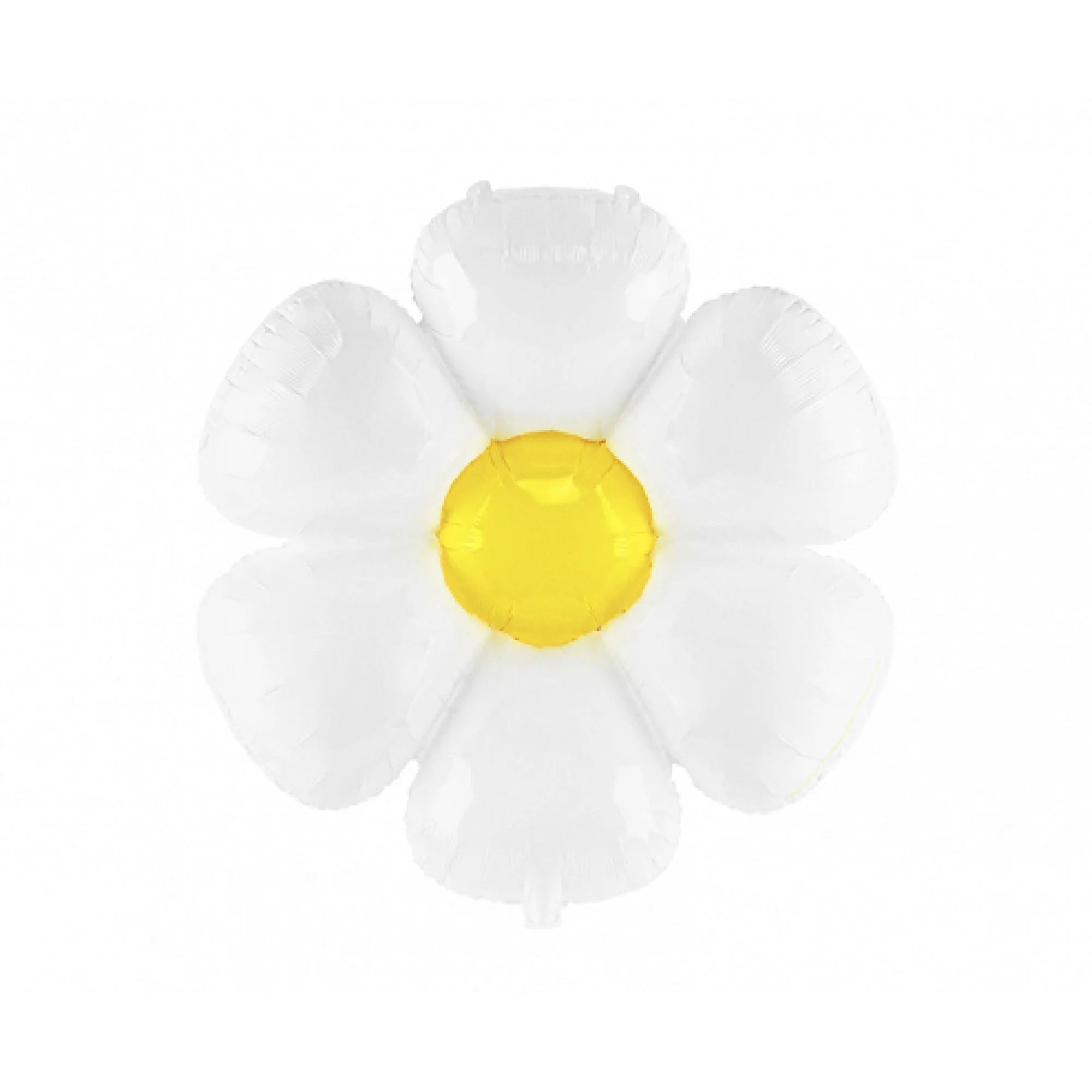 White Daisy Flower Foil Balloon 28in