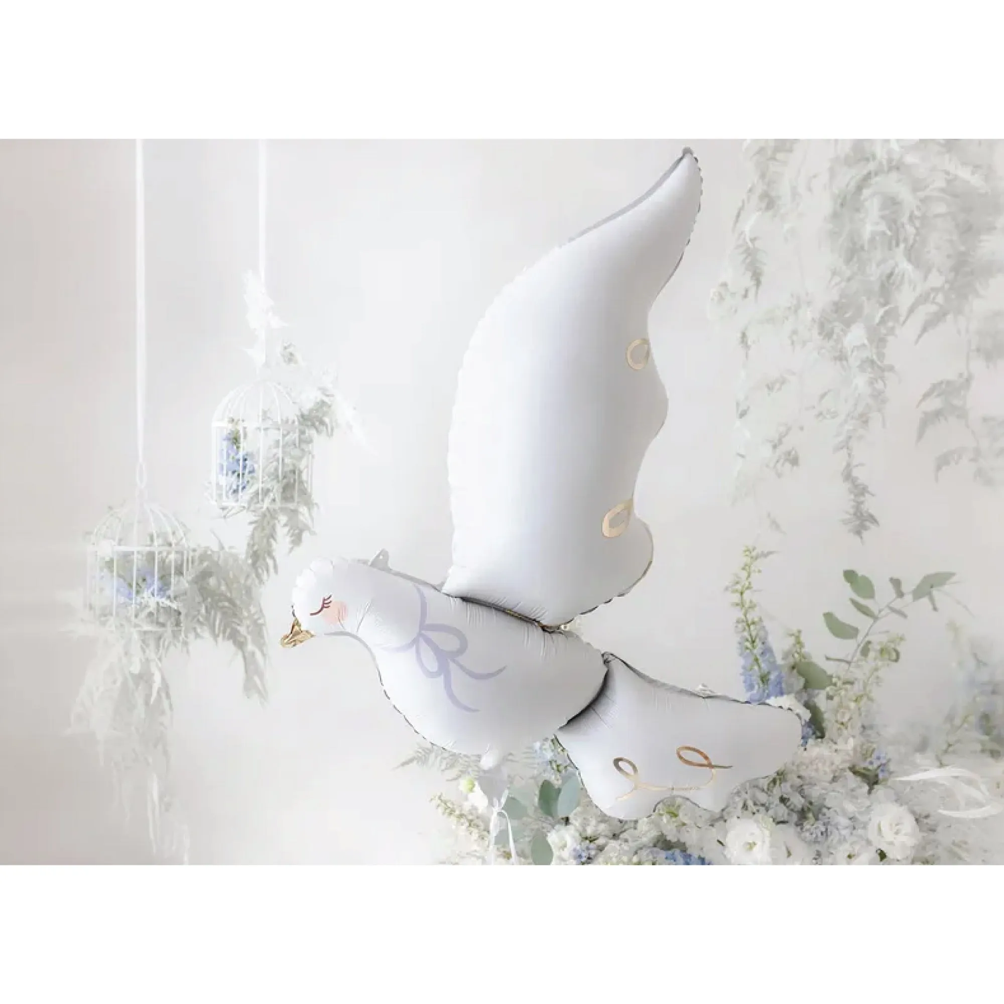 White Dove Foil Balloon 39in