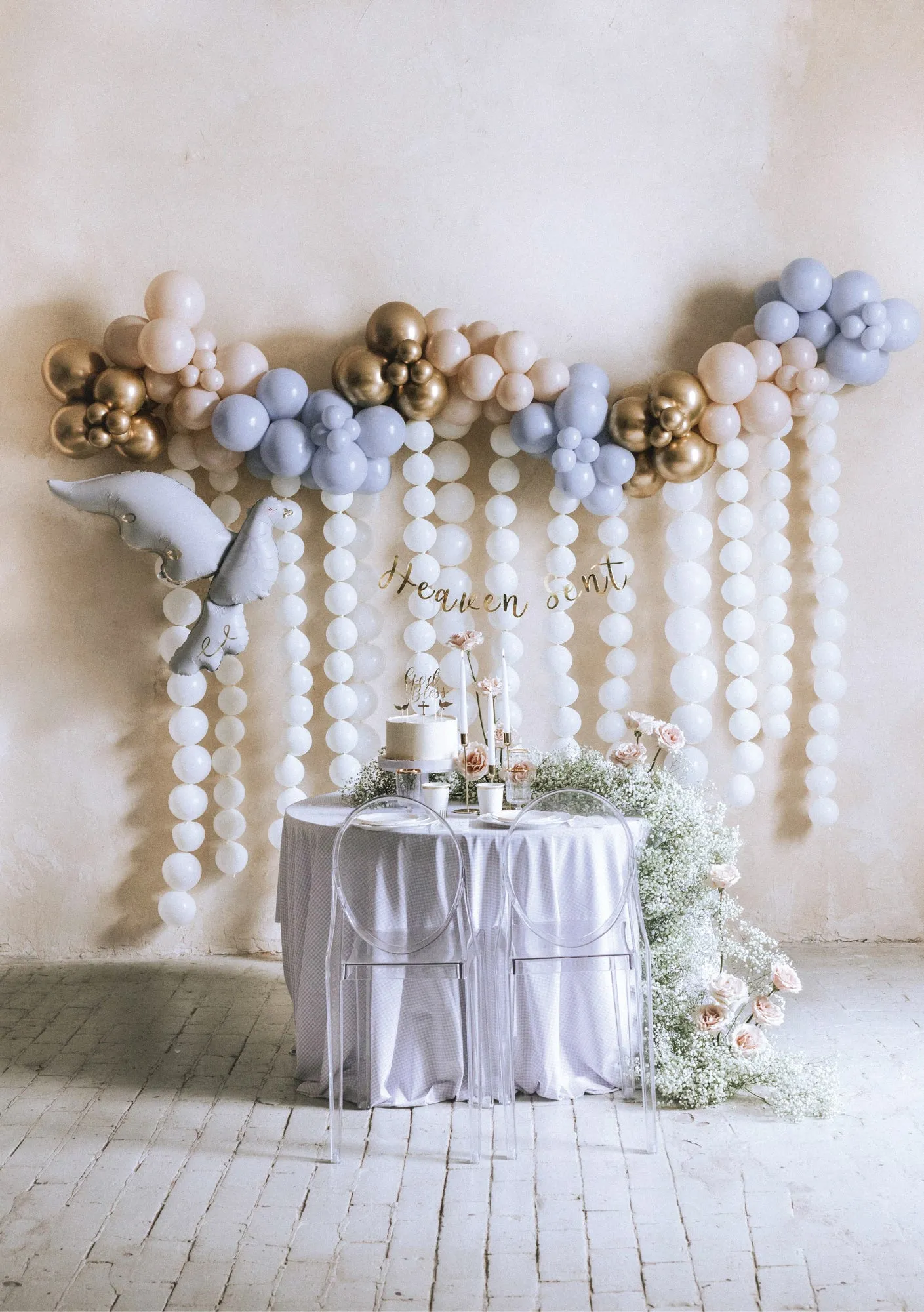 White Linking Latex Balloons 20ct
