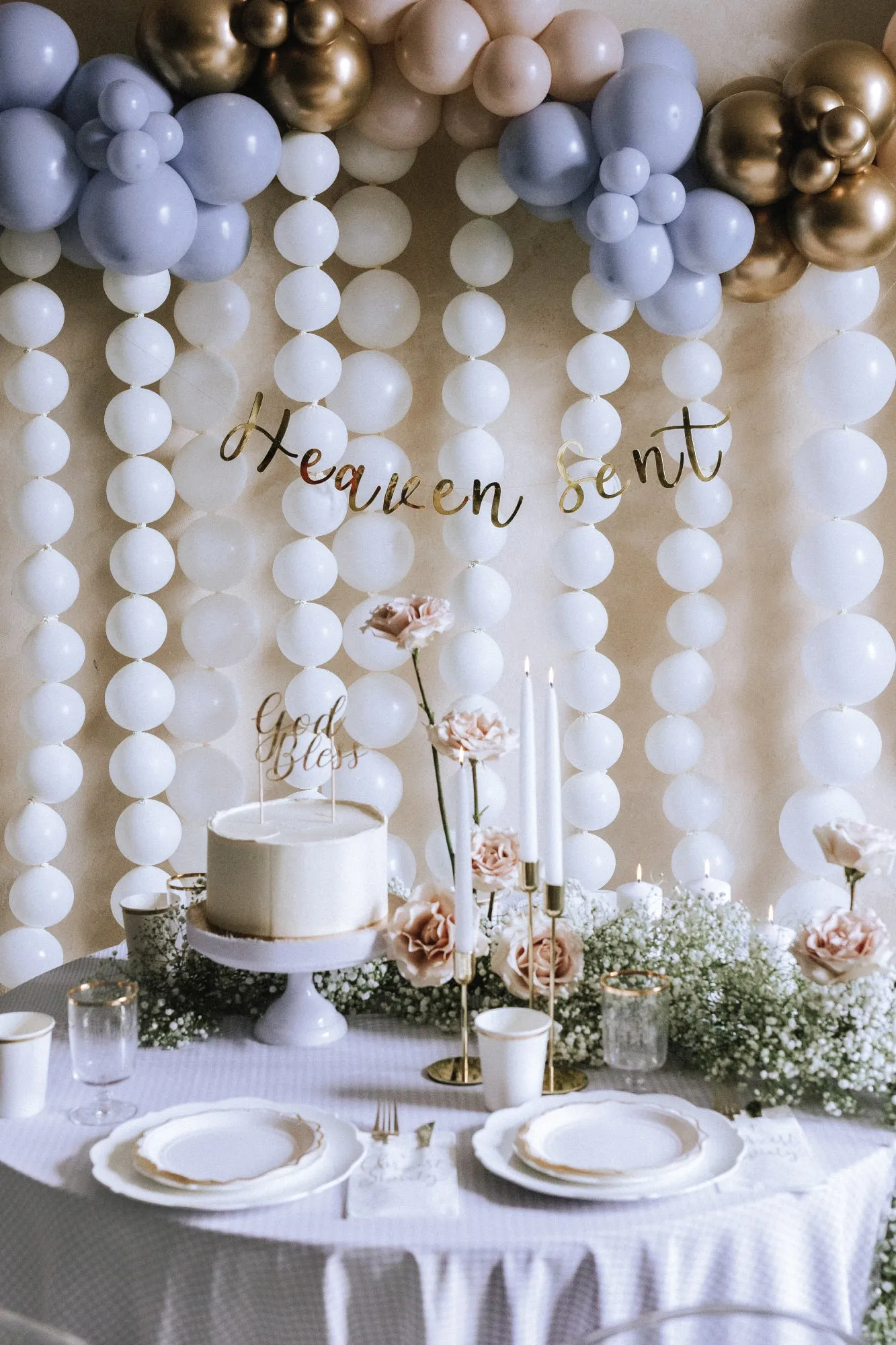 White Linking Latex Balloons 20ct