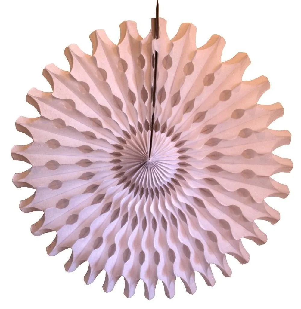 White Tissue Paper Fan 18