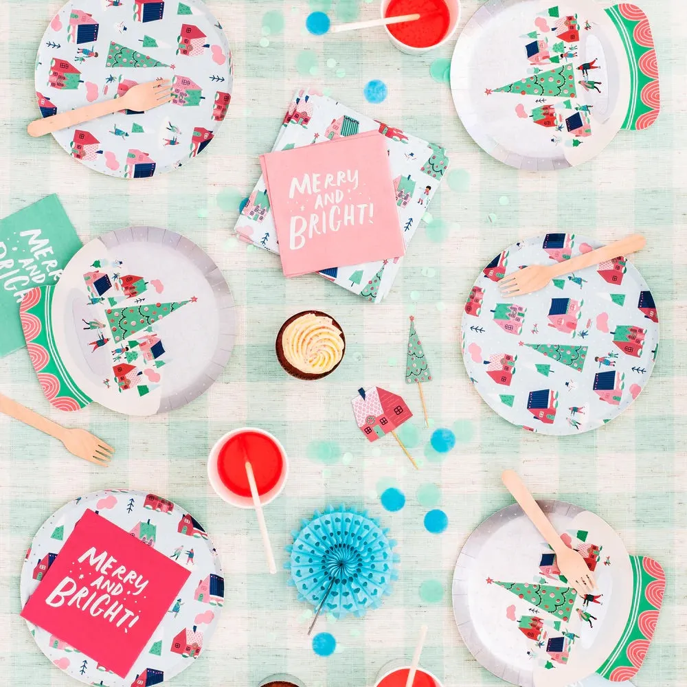 Winter Wonderland Dessert Plates 8ct