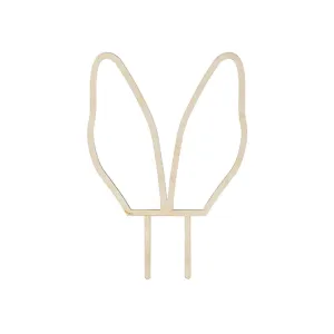 Wooden Bunny Ears Cake Topper