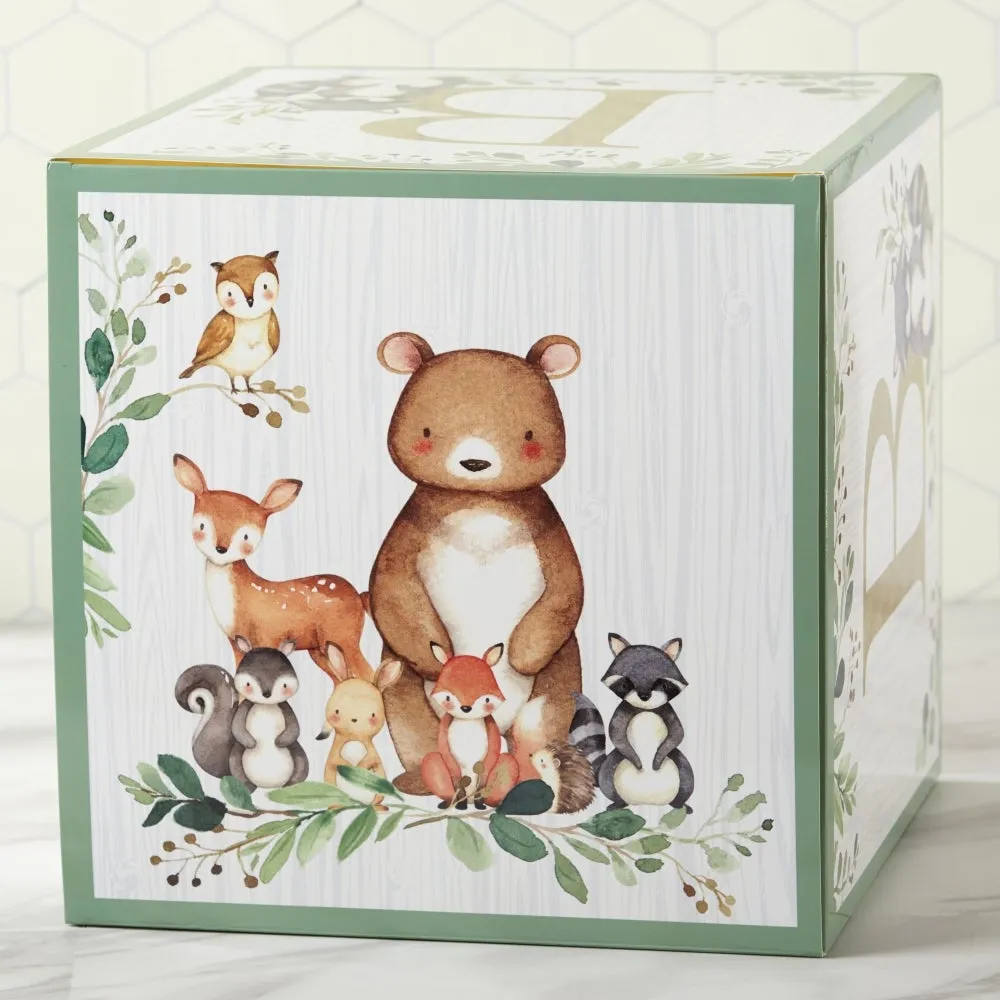 Woodland Baby Block Decorations