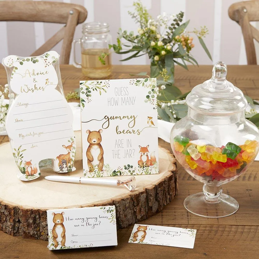 Woodland Baby Shower Advice Card & Baby Shower Game