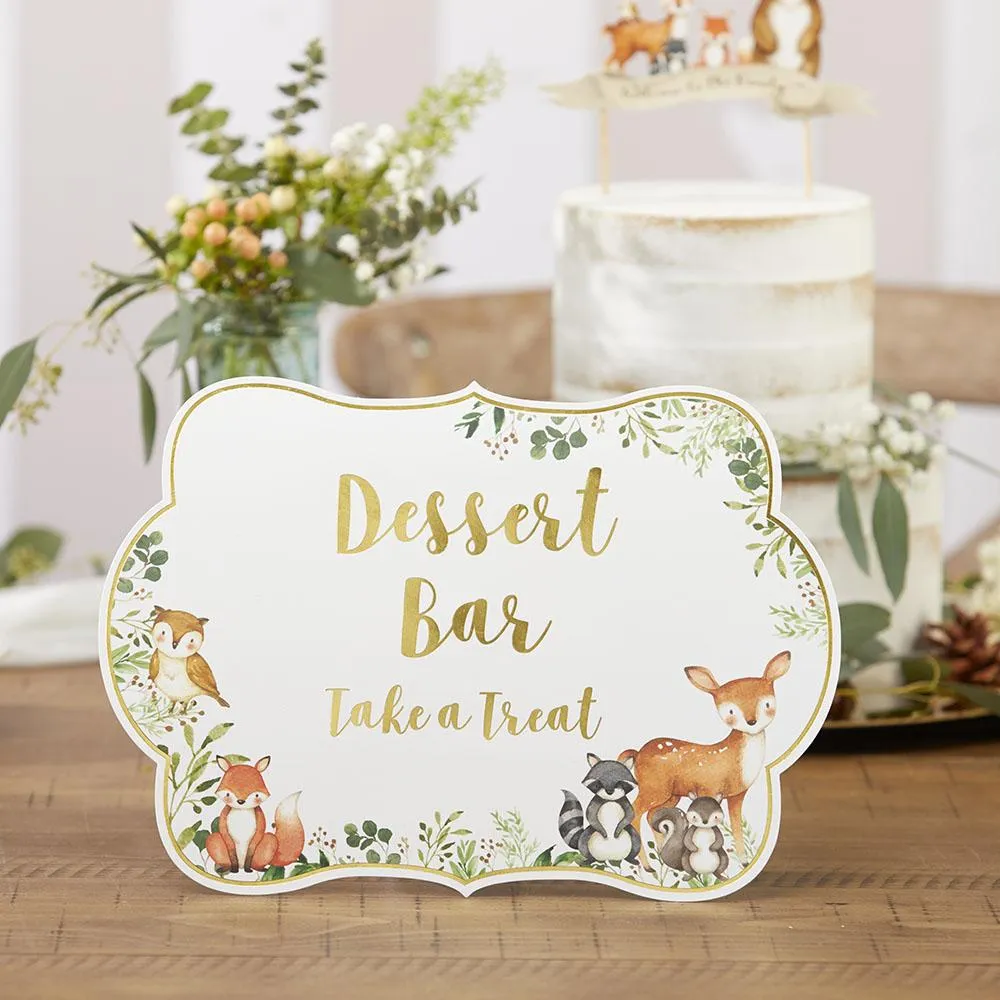 Woodland Baby Shower Sign Kit