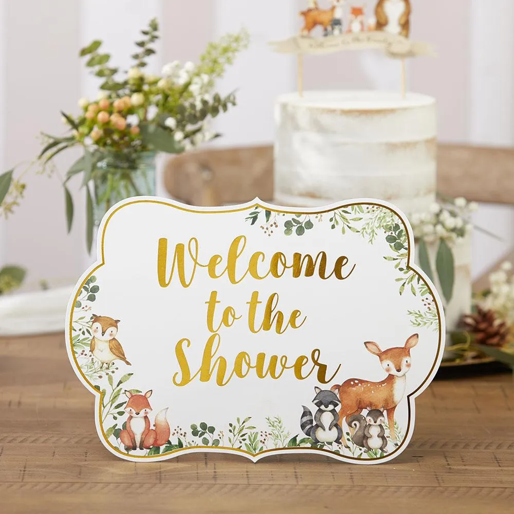 Woodland Baby Shower Sign Kit
