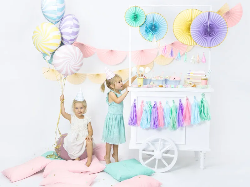 Yellow Swirly Lollipop Foil Balloon 14in